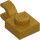 LEGO Parelmoer goud Plaat 1 x 1 met Horizontale Klem (Dikke open &#039;O&#039;-clip) (52738 / 61252)