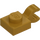 LEGO Parelmoer goud Plaat 1 x 1 met Horizontale Klem (Dikke open &#039;O&#039;-clip) (52738 / 61252)