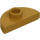 LEGO Perlově zlatá Deska 1 x 2 Kolo Semicircle (1745)