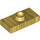 LEGO Pearl Gold Plate 1 x 2 with 1 Stud (with Groove) (3794 / 15573)