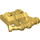 LEGO Perlgold Platte 1 x 2 mit Angled Bar Griffe (92692)
