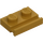 LEGO Pearl Gold Plate 1 x 2 with Door Rail (32028)