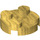 LEGO Parelmoer Goud Plaat 2 x 2 Ronde met As Gat (met &#039;+&#039;-vormig asgat) (4032)