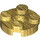 LEGO Pearl Gold Plate 2 x 2 Round with Axle Hole (with &#039;+&#039; Axle Hole) (4032)