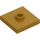 LEGO Pearl Gold Plate 2 x 2 with Groove and 1 Center Stud (23893 / 87580)