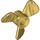 LEGO Pearl Gold Propeller with 3 Blades and Pin Hole (65768)