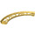 LEGO Pearl Gold Rail 13 x 13 Curved with Edges (25061)