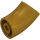 LEGO Pearl Gold Round Brick with Elbow (Shorter) (1986 / 65473)