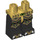 LEGO Parelmoer Goud Scorm Minifigure Heupen en Zwart Poten met Decoratie (3815 / 16040)