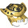 LEGO Pearl Gold Scorpion Mask with Scorm Markings (15215 / 15838)