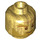 LEGO Pearl Gold Sensei Wu - Golden Minifigure Head (Recessed Solid Stud) (3626 / 74249)