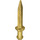 LEGO Pearl Gold Short Sword with Thick Crossguard (18034)