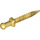 LEGO Pearl Gold Short Sword with Thin Crossguard (95673)