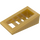 LEGO Pearl Gold Slope 1 x 2 x 0.7 (18°) with Grille (61409)