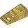 LEGO Oro perlato Pendenza 1 x 2 x 0.7 (18°) con Griglia (61409)