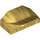 LEGO Oro perlato Pendenza 1 x 2 x 0.7 Curvo con Fin (47458 / 81300)