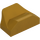 LEGO Pearl Gold Slope 1 x 2 x 0.7 Curved with Fin (47458 / 81300)