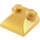 LEGO Pearl Gold Slope 2 x 2 Curved with Curved End (47457)