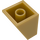 LEGO Perlgold Steigung 2 x 2 x 2 (65°) mit Unterrohr (3678)