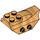LEGO Perlgold Steigung Backstein mit Flügel und 4 oben Bolzen und Seitenbolzen (79897)