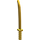 LEGO Perlgold Schwert mit Square Guard (Shamshir) (30173)