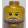 LEGO Pearl Gold Temple Statue of Poseidon Head (Safety Stud) (3626 / 94382)