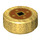 LEGO Parelmoer goud Tegel 1 x 1 Rond met Chinese Munt (35380 / 83665)