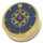 LEGO Perle guld Flise 1 x 1 Rund med Compass Rose (25619 / 98138)