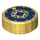 LEGO Pearl Gold Tile 1 x 1 Round with Compass Rose (25619 / 98138)