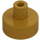 LEGO Pärlguld Bricka 1 x 1 Runda med Hollow Bar (20482 / 31561)