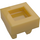 LEGO Pearl Gold Tile 1 x 1 with Clip (Cut Center) (93794)