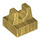 LEGO Parelmoer Goud Tegel 1 x 1 met Klem (Geen snede in het midden) (2555 / 12825)
