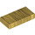 LEGO Pearl Gold Tile 1 x 2 with Groove (3069 / 30070)