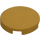 LEGO Pearl Gold Tile 2 x 2 Round with &quot;X&quot; Bottom (4150)