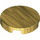 LEGO Pearl Gold Tile 2 x 2 Round with &quot;X&quot; Bottom (4150)