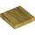 LEGO Pearl Gold Tile 2 x 2 with Groove (3068)