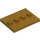 LEGO Pearl Gold Tile 3 x 4 with Four Studs (17836 / 88646)