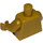 LEGO Parelmoer goud Torso met Armen en Handen (73403 / 76382)