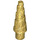 LEGO Perlgold Unicorn Horn mit Spiral (34078 / 89522)
