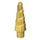 LEGO Pearl Gold Unicorn Horn with Spiral (34078 / 89522)