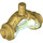 LEGO Pearl Gold Weapon Hilt with Transparent Light Blue Opal Hourglass