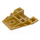 LEGO Parelmoer Goud Wig 4 x 4 Drievoudig met noppen (48933)