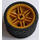 LEGO Perle gull Wheel Rim Ø30 x 20 with No Pinholes, with Reinforced Rim with Tire Low Wide Ø37 X 22