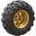 LEGO Pearl Gold Wheel Rim Ø30 x 20 with No Pinholes, with Reinforced Rim with Tyre Balloon Wide Ø56 X 26