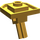 LEGO Pearl Light Gold Platte 2 x 2 mit Eins Stud und Angled Achse (47474)