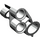 LEGO Perle Hellgrau 3D Panel 6 (32528)