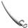 LEGO Perle Hellgrau Tier Schwanz Middle Abschnitt mit Technic Stift (40378 / 51274)
