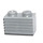 LEGO Pearl Light Gray Brick 1 x 2 with Grille (2877)