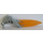 LEGO Pearl Light Gray Firebolt - Flexible Orange Blade (87806)