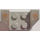 LEGO Parelmoer Lichtgrijs Spatbord Plaat 2 x 2 met Flared Wiel Arches met Oranje Lines en Dots Patroon (41854)